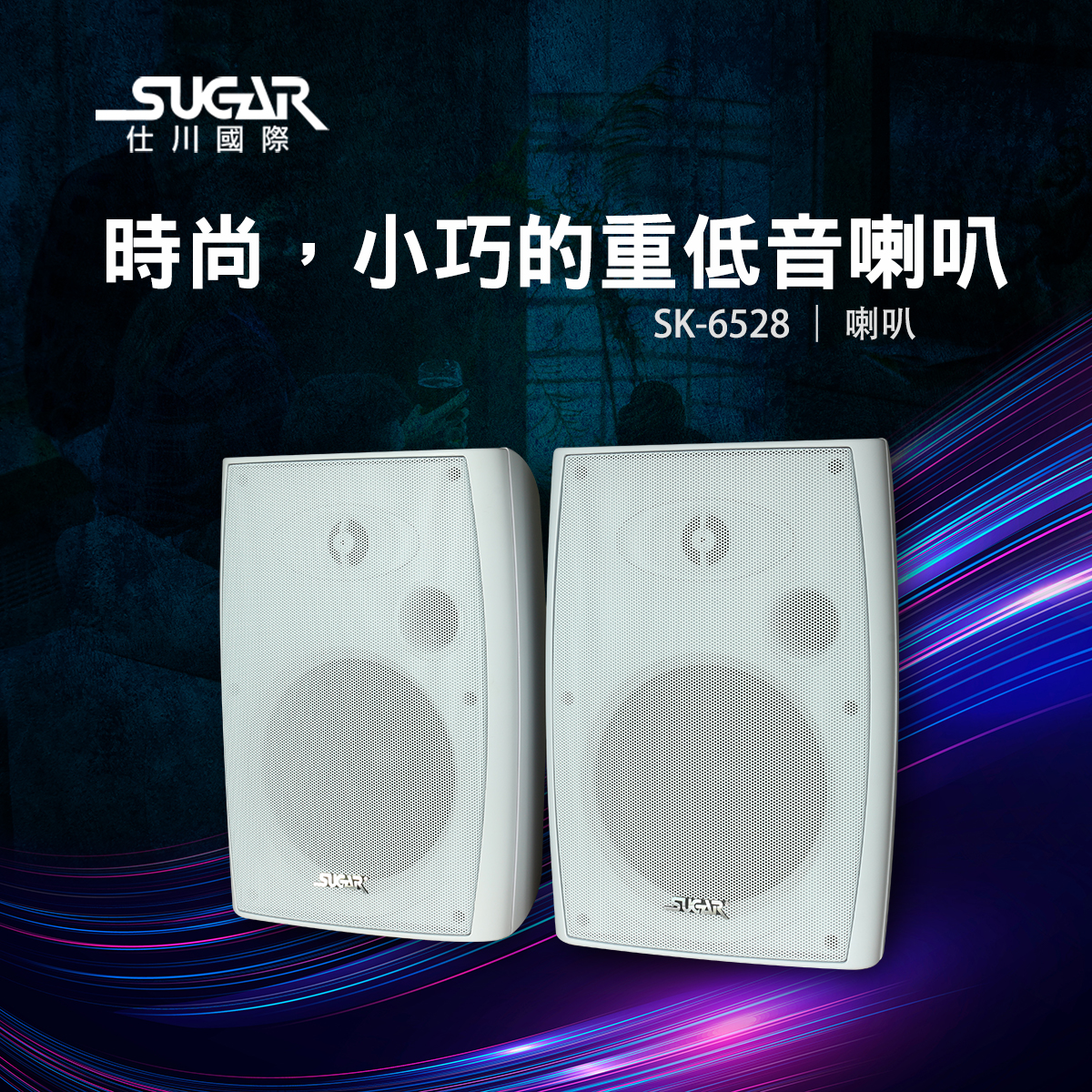 SUGAR SK-6528懸吊/壁掛/後環繞喇叭