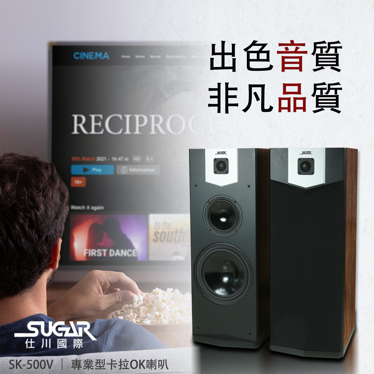 SUGAR SK-500V卡拉OK/家庭劇院 落地式喇叭