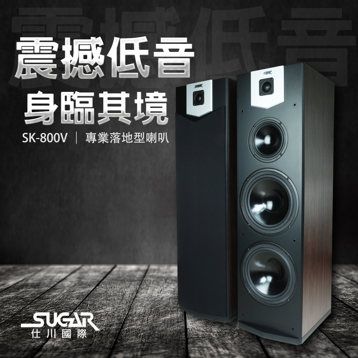SUGAR SK-800V卡拉OK/家庭劇院 落地式喇叭