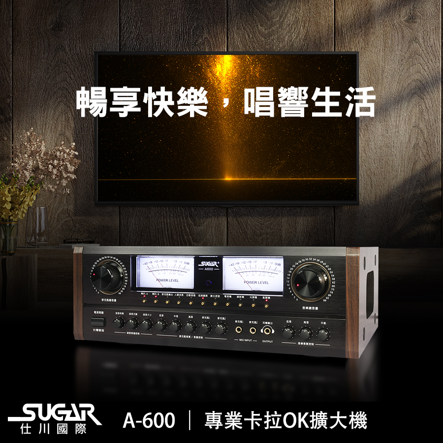 SUGAR A-600多功能專業卡拉OK擴大機